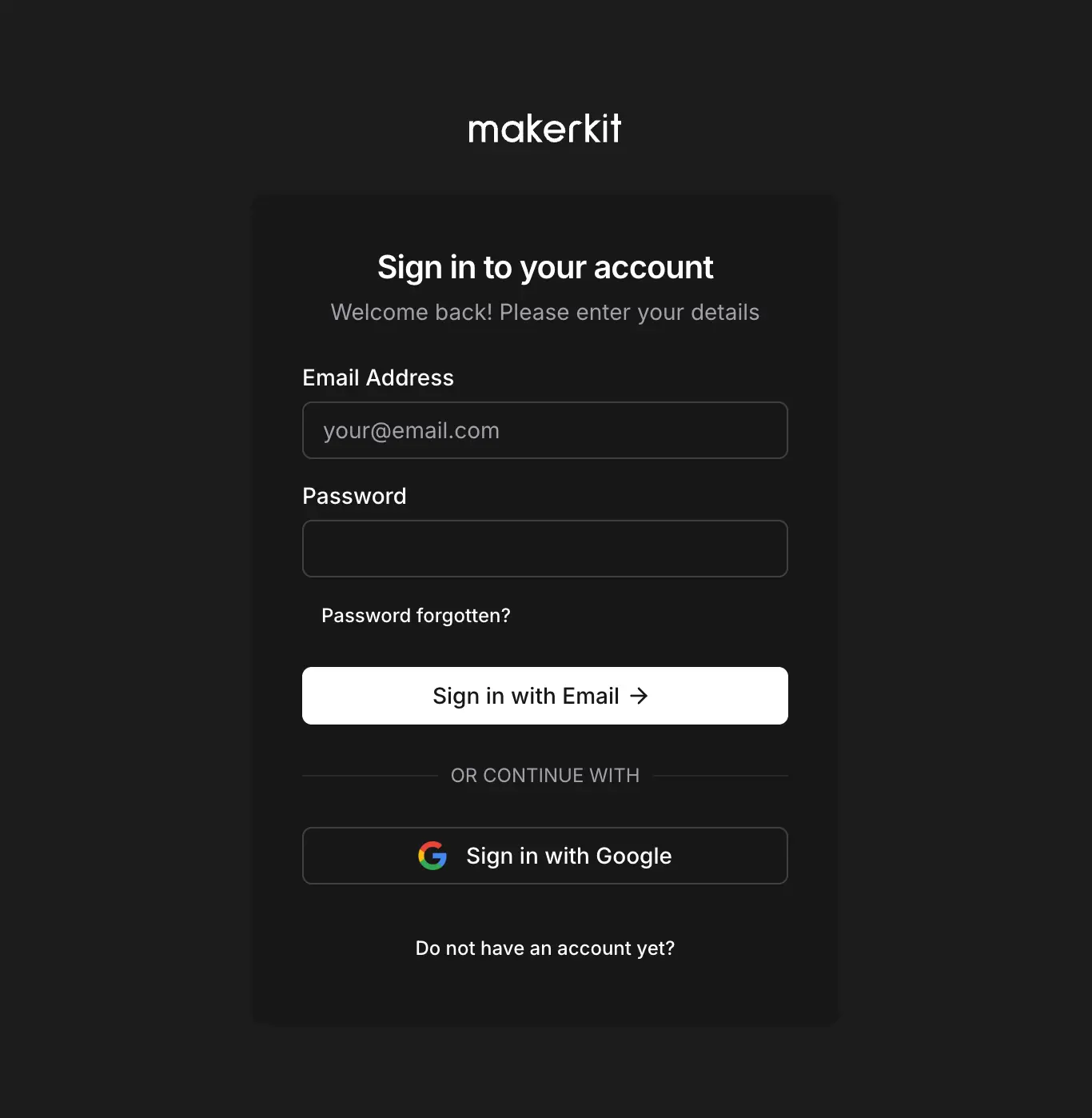 Felo authentication - simple sign-in interface